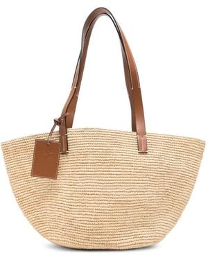 Manebí Basket Raffia Shoulder Bag - Natural