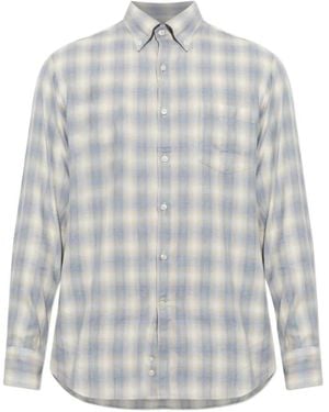 Paul & Shark Check-Pattern Button-Down Shirt - Grey