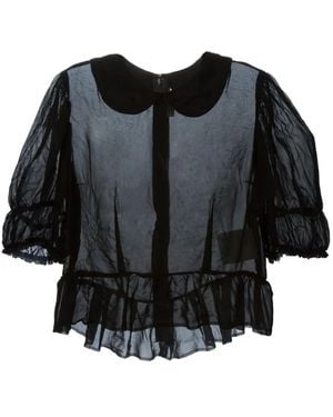 Comme des Garçons Comme Des Garçons Comme Des Garçons Curved Hem Shirt - Black