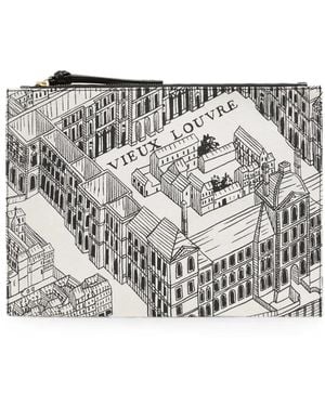 Inoui Edition Louvre Graphic-Print Wallet - Grey