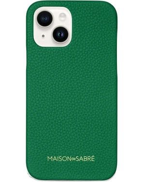 Maison De Sabre Leather Phone Case (Iphone 14) - Green