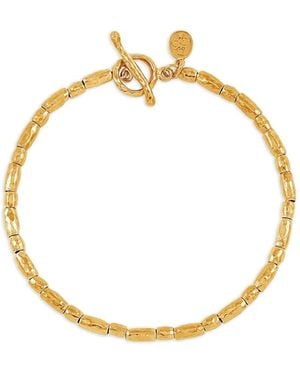 Dower & Hall Goudkleurige Kralenarmband - Metallic