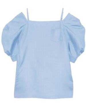 Sacai Double-Faced Mini Dress - Blue