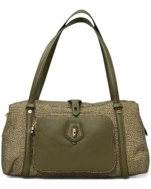 Borbonese Printed Shoulder Bag - Green