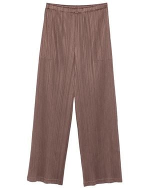 Pleats Please Issey Miyake Pleats Please Trousers - Brown