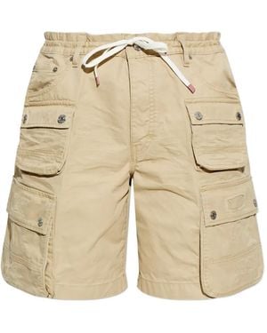 DSquared² Shorts Met Trekkoord En Meerdere Zakken - Naturel