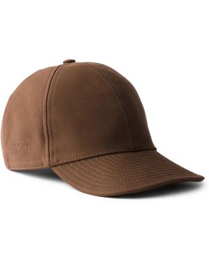 Prada Baseballkappe Aus Satin Und Old Cotton - Braun