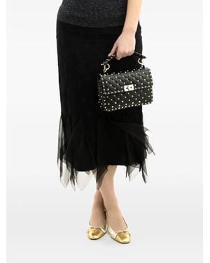 Valentino Garavani Ruffled midi skirt - Schwarz