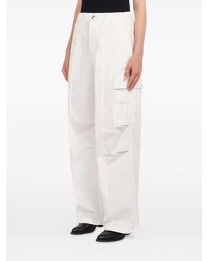 Department 5 Cargo-Pockets Straight Trousers - White