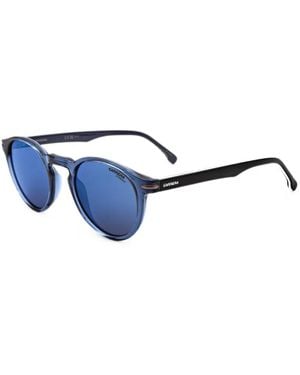 Carrera Two-Tone Round-Frame Sunglasses - Blue