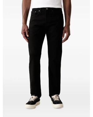 Levi's Vaqueros Ajustados 502 Con Parche Del Logo - Negro