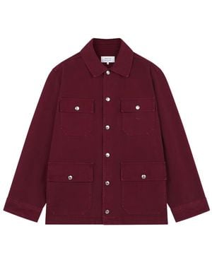 Maison Kitsuné Pockets Cotton Shirt Jacket - Red