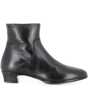 Alexander Hotto Leather Ankle Boots - Black