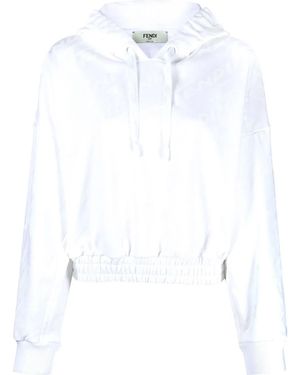 Fendi ロゴ パーカー - ホワイト