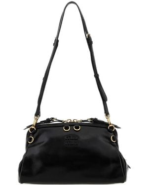 Miu Miu Leather Clutch Bag - Black