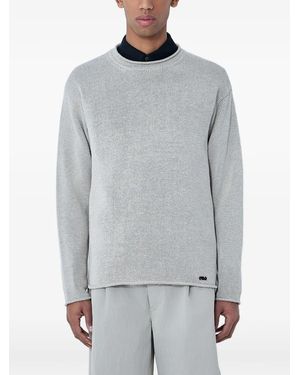 MOOS STUDIO Ribbed Crew-Neck Jumper - Grey