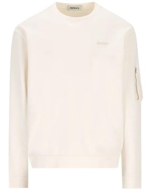 Premiata Zip-Pocket Sweater - White