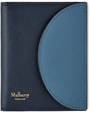 Mulberry Micro-Grain Half-Moon Wallet - Blue