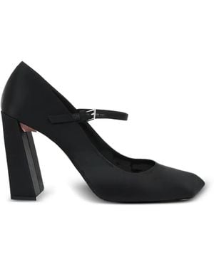 AMINA MUADDI Zapatos De Tacón Charlotte Mary Jane - Negro