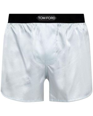 Tom Ford Satin Boxers - Grey