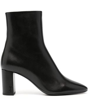 Saint Laurent Lou Stiefeletten 70Mm - Schwarz