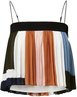 Veronica Beard Striped Top - Black