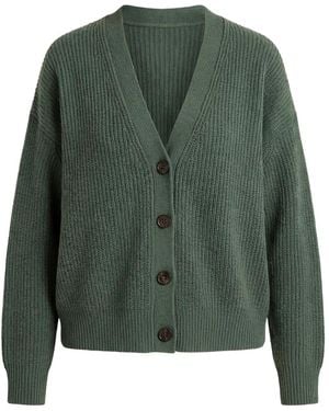 Jenni Kayne Button Ribbed Cardigan - Green