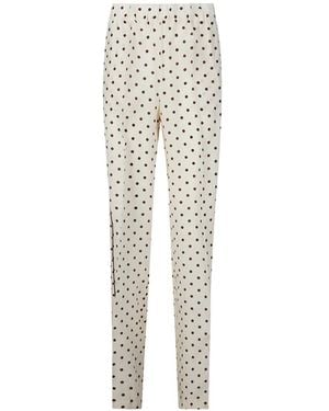 P.A.R.O.S.H. Pantalon Billo À Pois - White