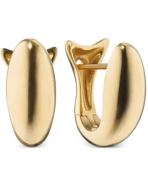 Monica Rich Kosann Pendientes Huggie Perseverance Midi - Blanco