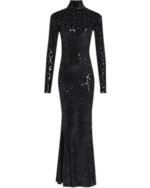 Amir Slama X Astrid Sequined Maxi Dress - Black