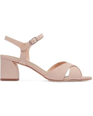 Bernardo Ginni Crossover-Strap Buckle-Fastening Sandals - Pink