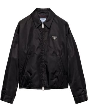 Prada Re-Nylon Blouson Jacket - Black