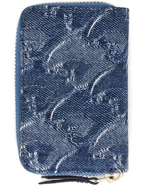 Lanvin Patterned Wallet - Blue