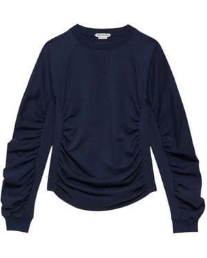 JW Anderson Ruched Raglan-Sleeve Sweatshirt - Blue