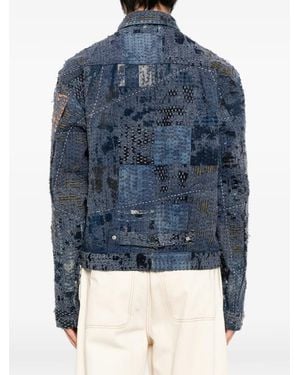 Kafeneo by TBF Patch-Work Jacket - Blue