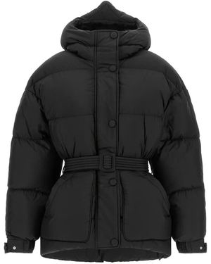 Ienki Ienki Cappotto Fox Michlin Con Cappuccio - Nero