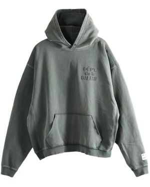 GALLERY DEPT. Dept Embossed Long-Sleeves Hoodie - Grey