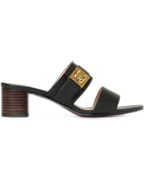 Coccinelle C-Me Lock Leather Sandals - White
