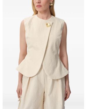 Concepto Stone Sleeveless Vest - Natural