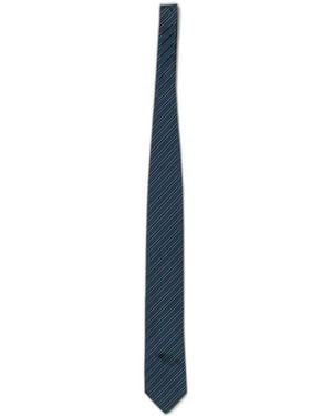 ZEGNA Brera Diagonal-Stripe Tie - Blue