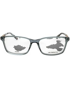 Liz Claiborne L 671 Rectangle-Frame Glasses - White