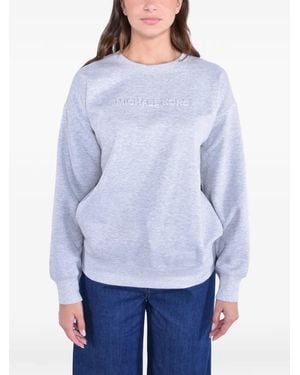 Michael Kors Embossed-Logo Sweatshirt - Blue