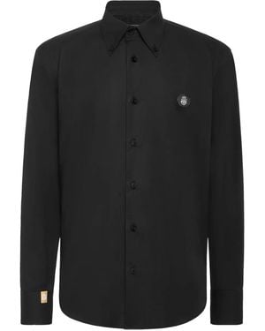 Billionaire Camicia Con Applicazione - Nero