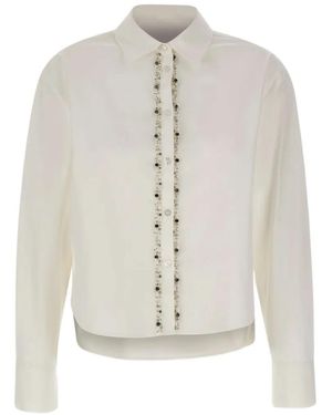 Kaos Bead-Embellished Cotton Shirt - White