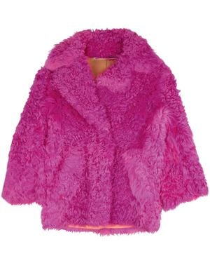 Off-White c/o Virgil Abloh Fur Coat - Pink