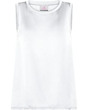 Deha Crew-Neck Tank Top - White