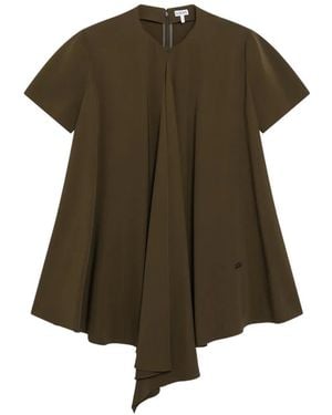 Loewe Robe Courte À Design Drapé - Green