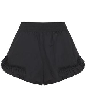 Simone Rocha Ruffled Shell Shorts - Black