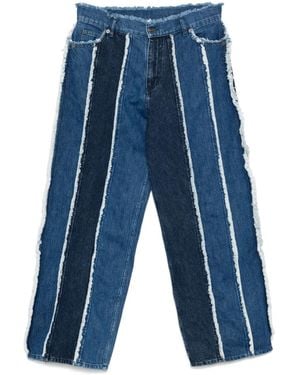 Charles Jeffrey Frayed-Detail Jeans - Blue
