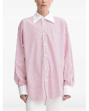 Filippa K Striped-Pattern Shirt - Pink